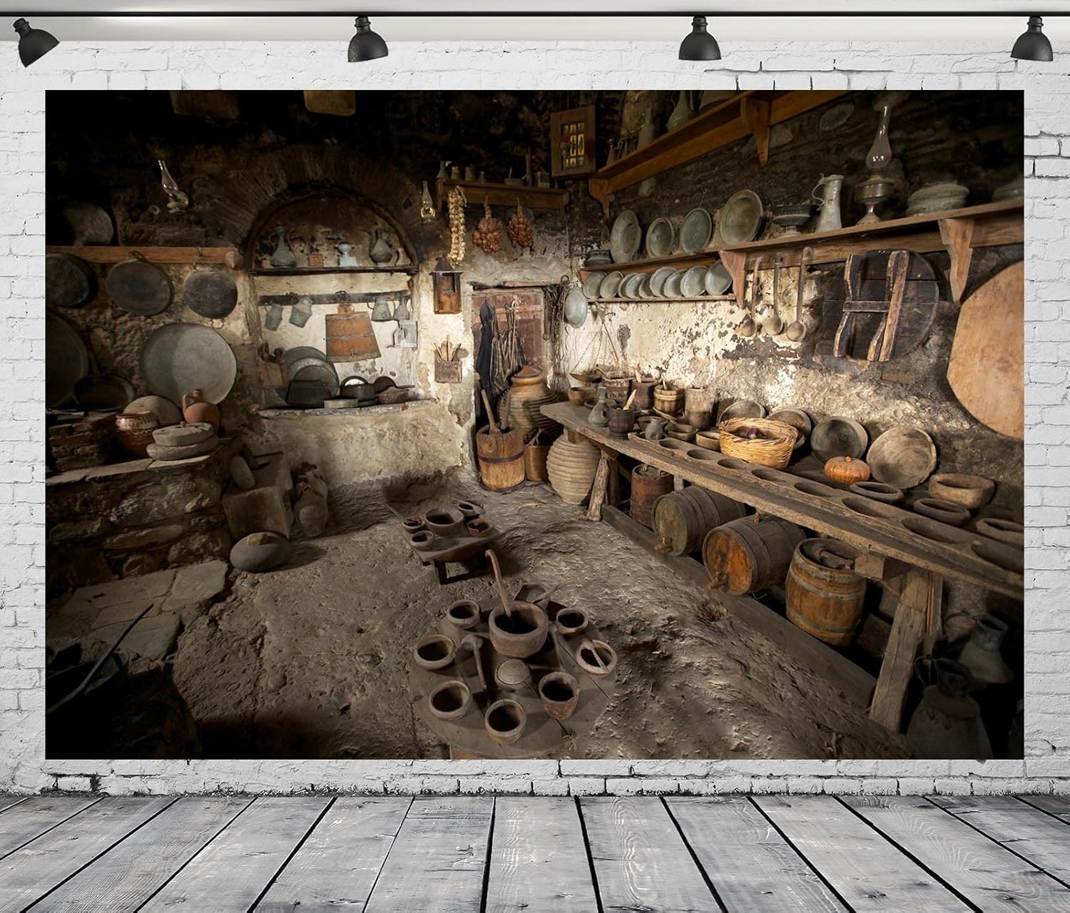 Kitchen Appliances Photos - Rustic Old Rural Farmhouse Photography Backdrop