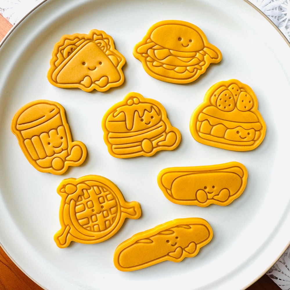 Kitchen Appliances Baking - Cute Burger Sandwich Cookie Cutters Cartoon