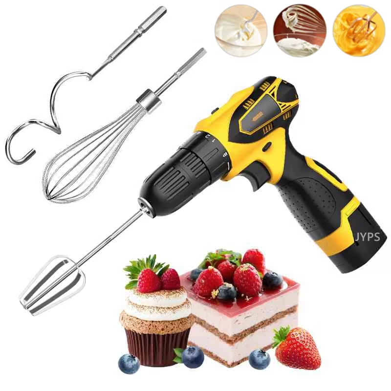 Hand Mixer Electric - Stainless Steel Egg Beater Whisk Hand