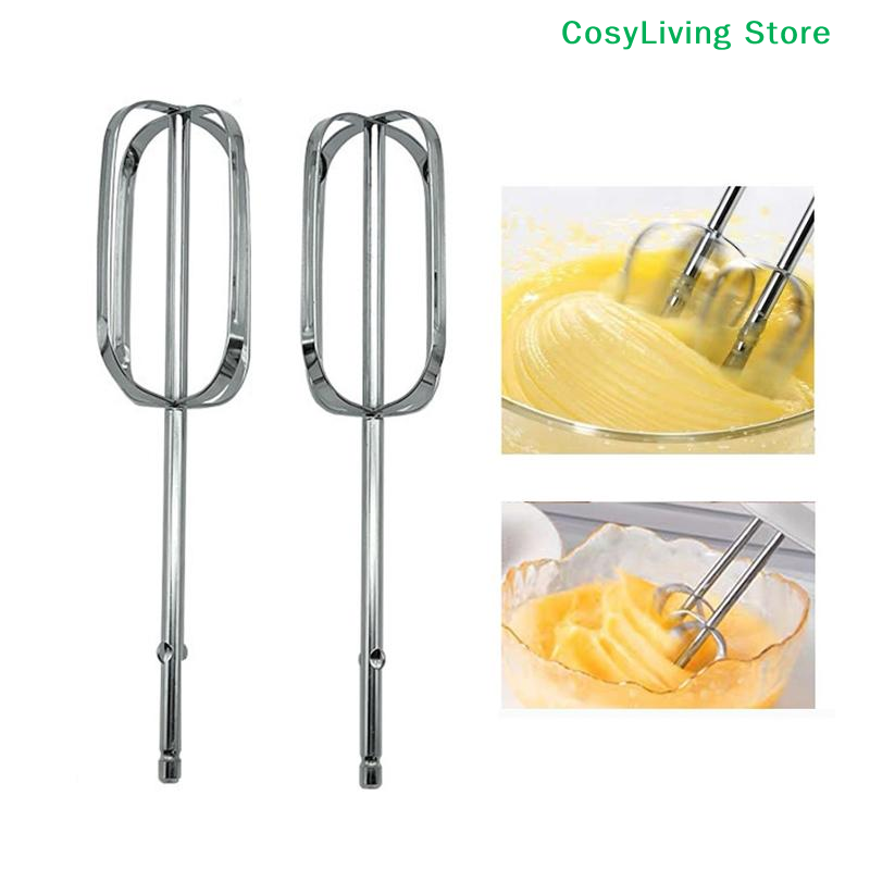 Hand Mixer Electric - [CL]1/2Pcs Universal Stainless Steel Hand Mixer