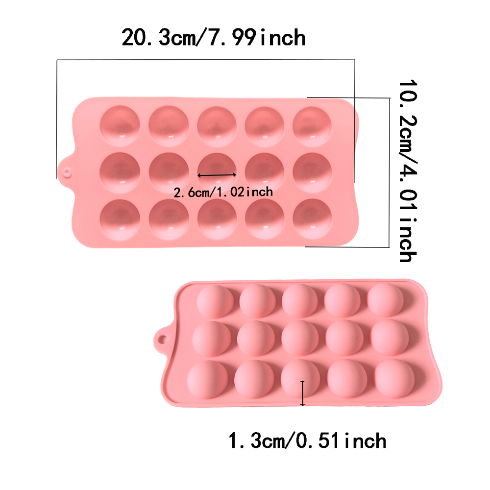 15 cavity semi-circular chocol - Kitchen Appliances Baking ulasan dan harga