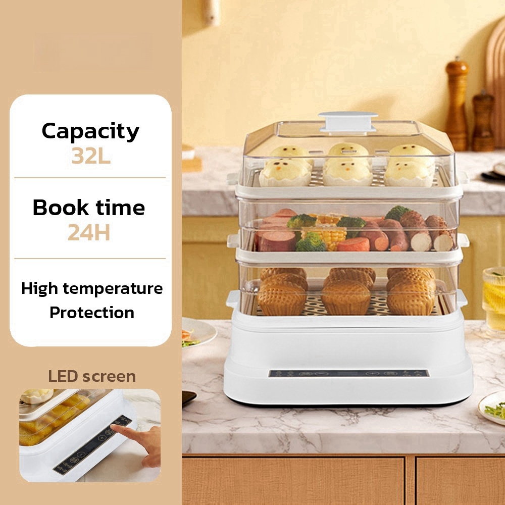 32L Smart Electric Steamer - 3 - Kitchen Appliances Large ulasan dan harga