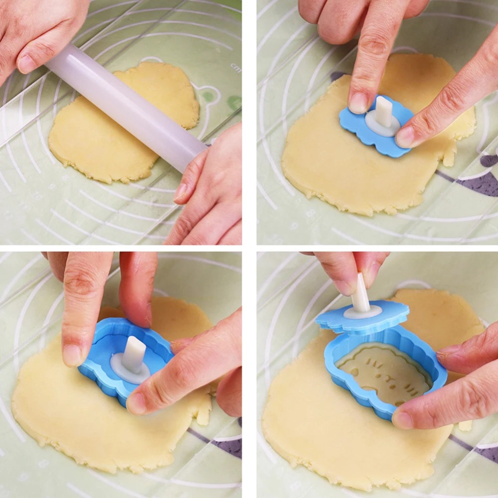 Cookie Mold Stamp Cartoon Saus - Kitchen Appliances Baking ulasan dan harga