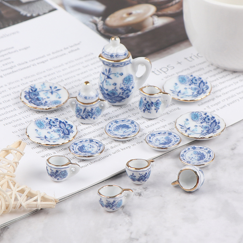 15Pcs 1:12 Miniature Porcelain - Kitchen Appliances For Kids ulasan dan harga