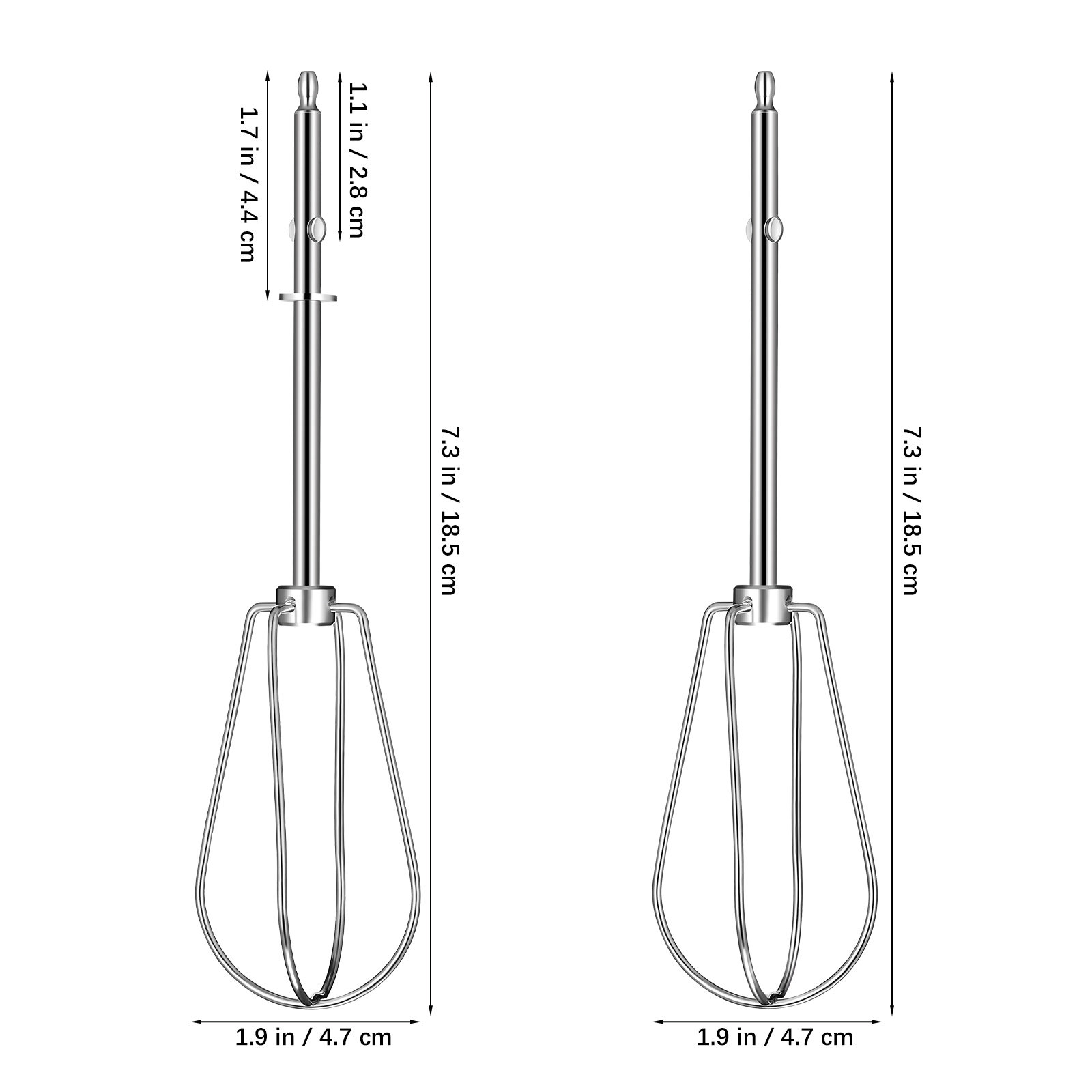 2 Pcs Whisk Electric Mixer Par - Hand Mixer Electric ulasan dan harga