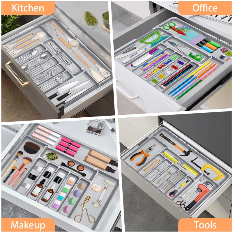 Grey Expandable Kitchen Utensi - Kitchen Appliances Large ulasan dan harga