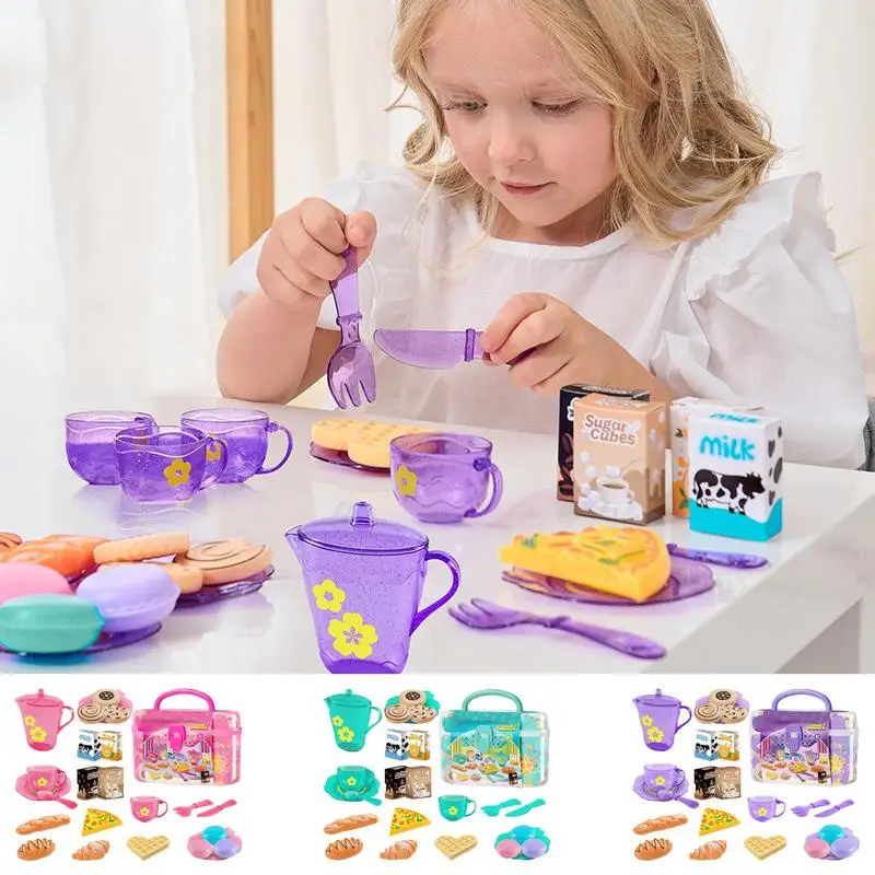 Toy Tea Set For Little Girls T - Kitchen Appliances For Kids ulasan dan harga