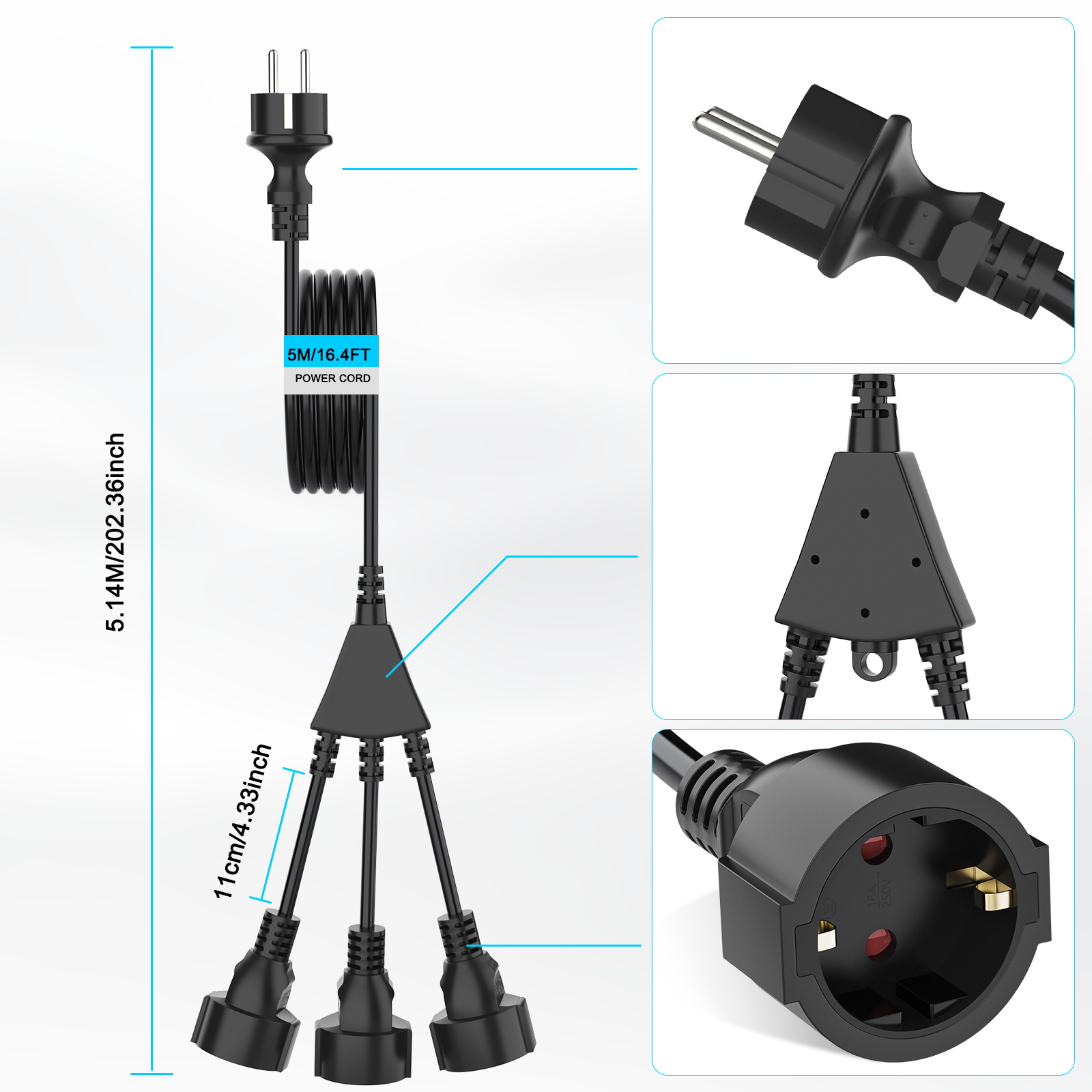 Eu Pull Ring Plug Extension Co - Kitchen Appliances Extension Cord ulasan dan harga