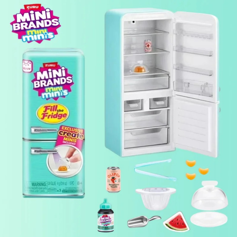 ZURU 5 Surprise Mini Fridge Ba - Kitchen Appliances For Kids ulasan dan harga