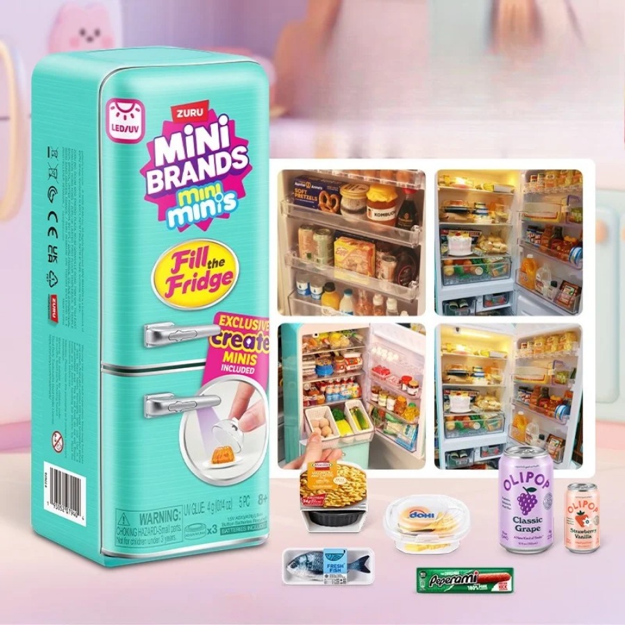 ZURU 5 Surprise Mini Fridge Ba - Kitchen Appliances For Kids ulasan dan harga